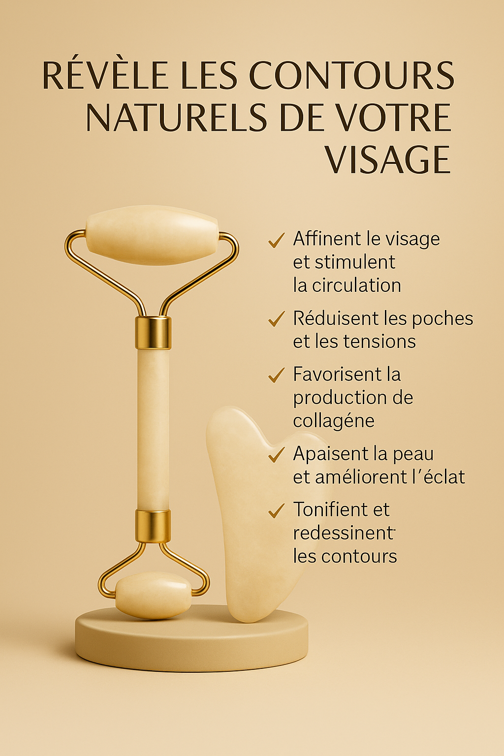 Duo Beauté Quartz — Roller & Gua Sha 💕