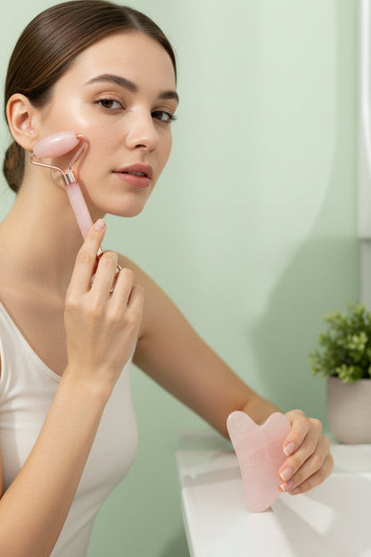 Duo Beauté Quartz — Roller & Gua Sha 💕