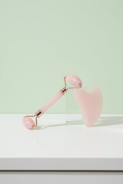 Duo Beauté Quartz — Roller & Gua Sha 💕