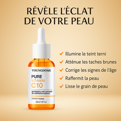 Sérum Éclat C10 à la Vitamine C & Acide Hyaluronique 🌿