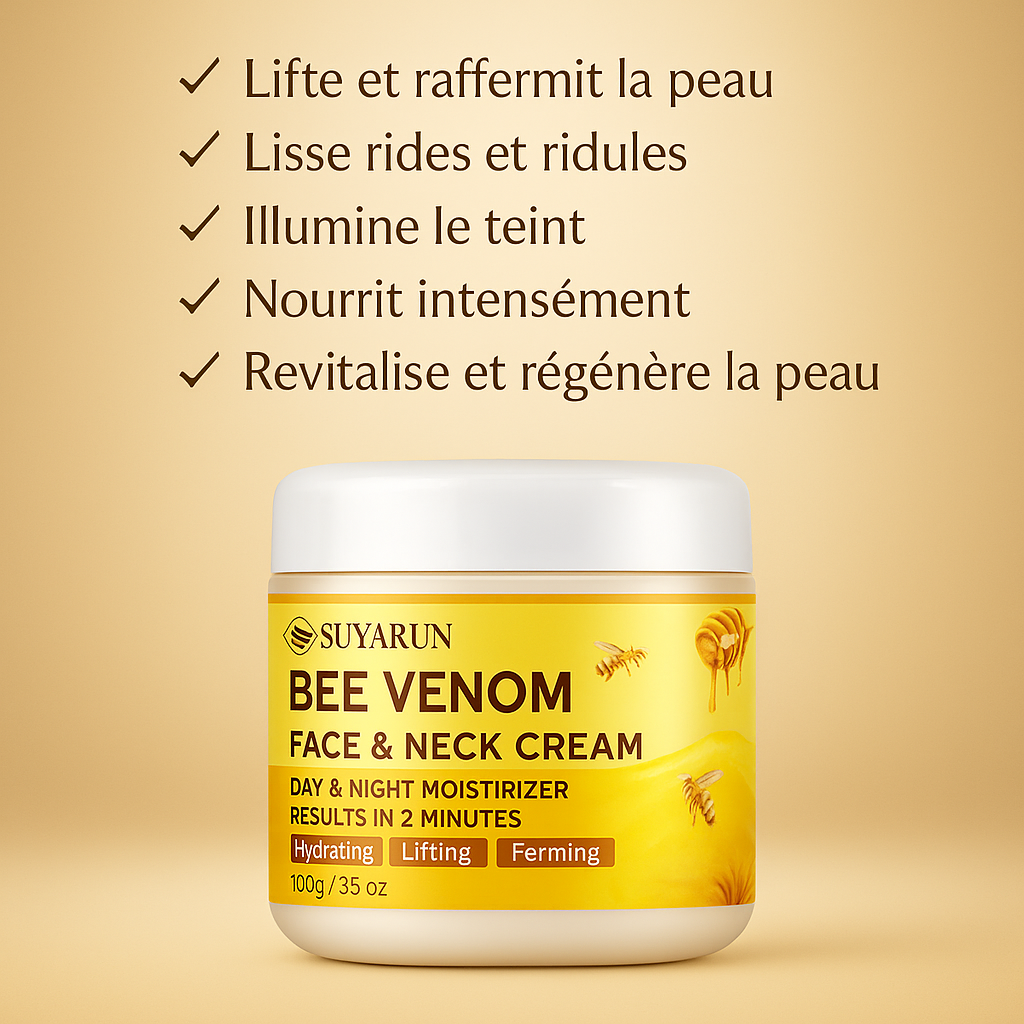 Crème Venin d’Abeille — Raffermissante & Lissante 🐝