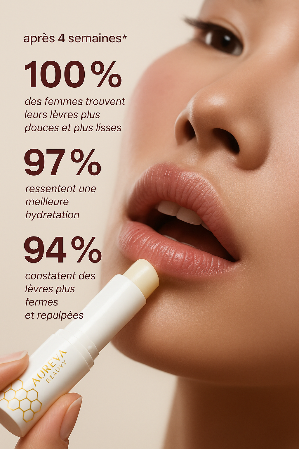 Baume Lèvres au Miel Pur — Hydratation & Douceur Naturelle 🍯