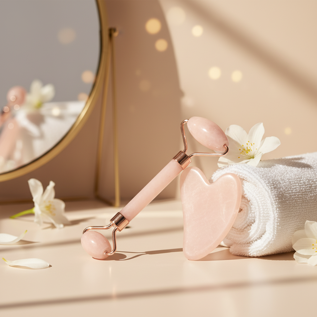 Duo Beauté Quartz — Roller & Gua Sha 💕